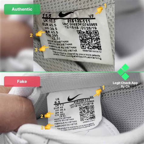 how can you tell if nike shoes are fake|nike authentic serial number check.